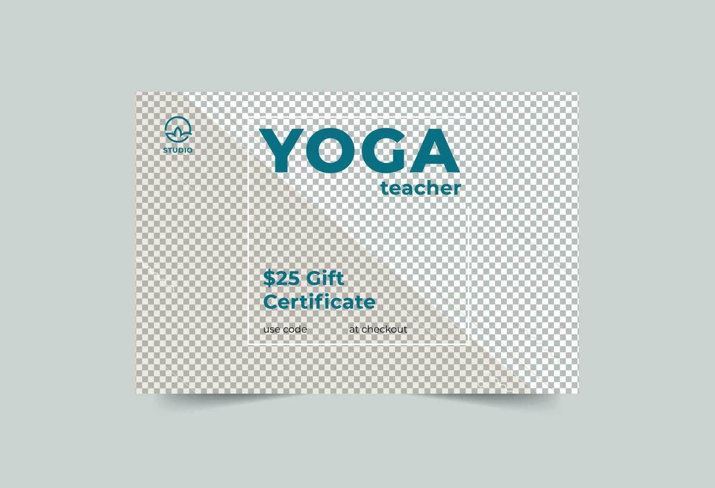 yoga instructeur cadeau certificat modèle. une faire le ménage, moderne, et haute qualité conception cadeau certificat vecteur conception. modifiable et Personnaliser modèle cadeau certificat