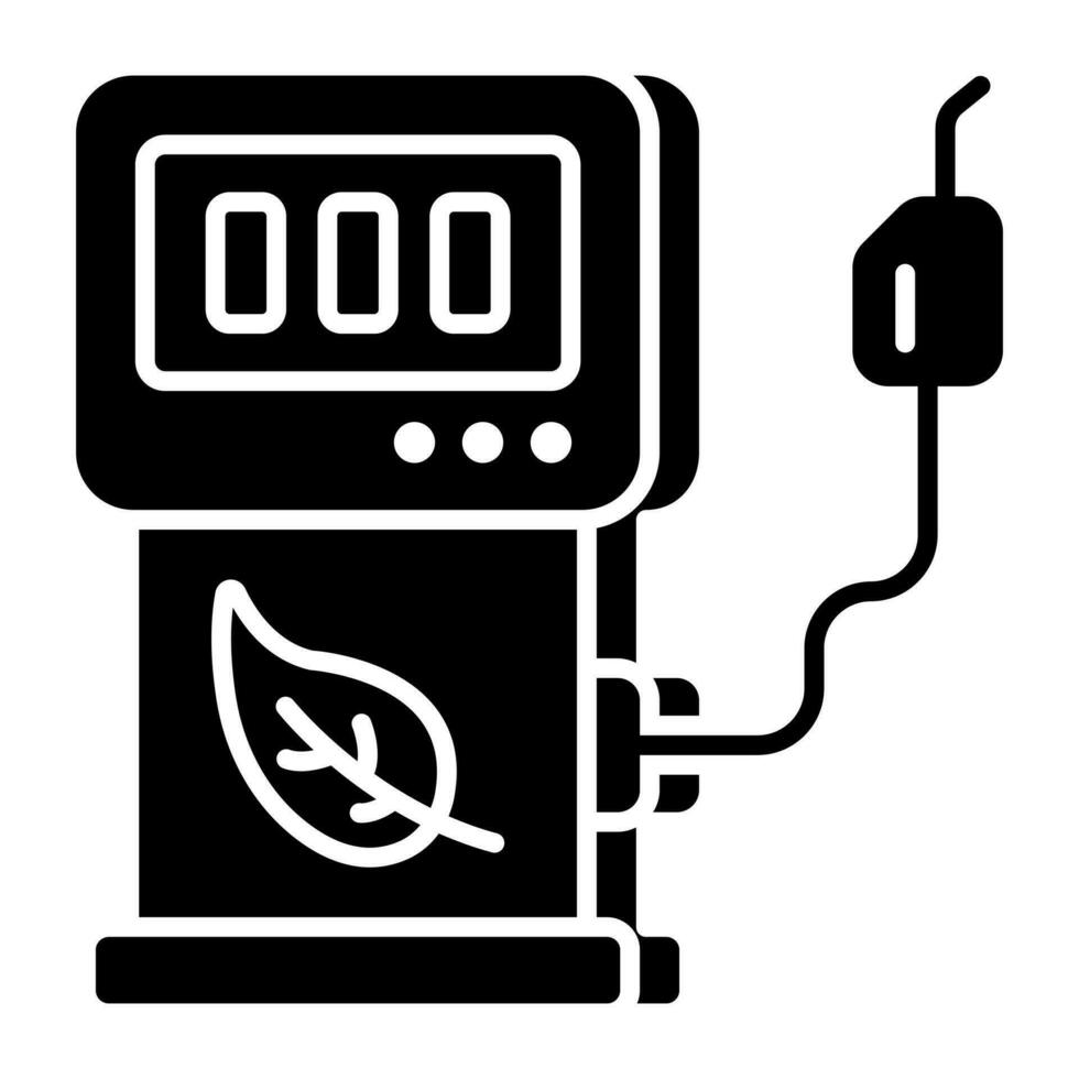 prime Télécharger icône de éco carburant station vecteur