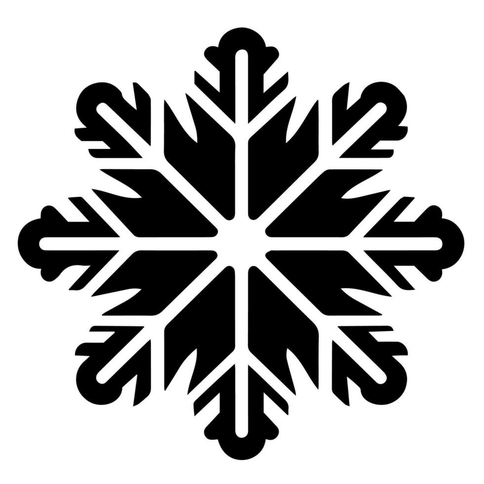 flocon de neige vecteur icône Noël décembre décoration