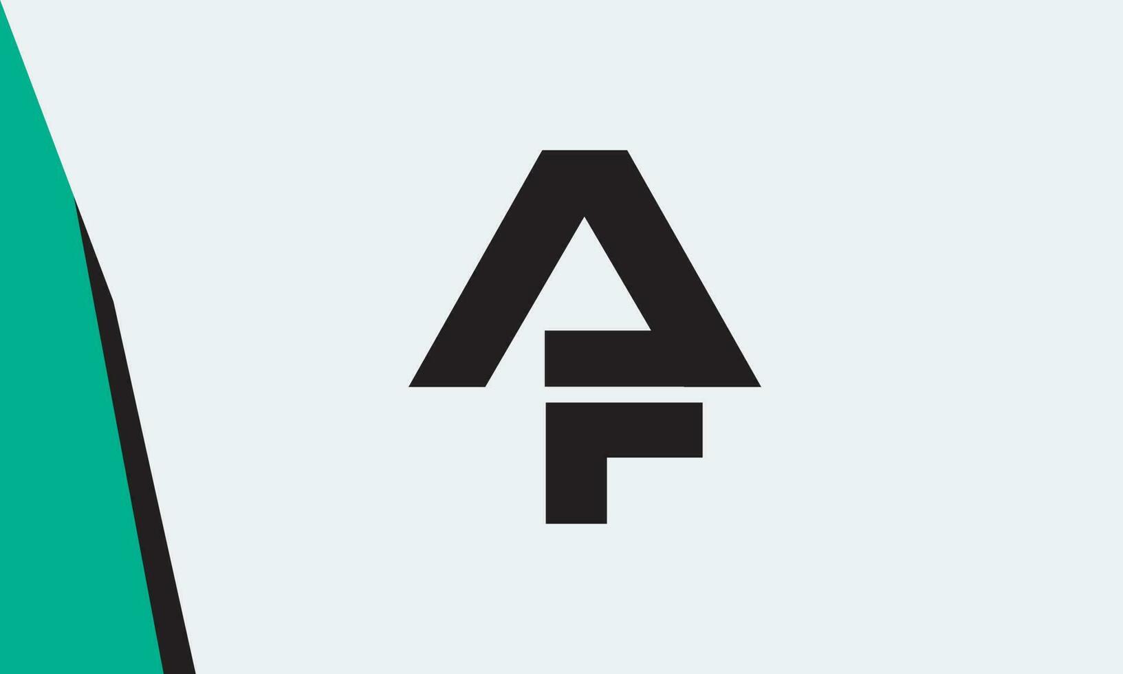 alphabet lettres initiales monogramme logo af, fa, a et f vecteur