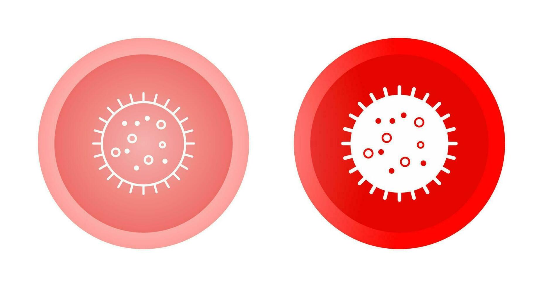 bactérie dans l'icône de vecteur de diapositive