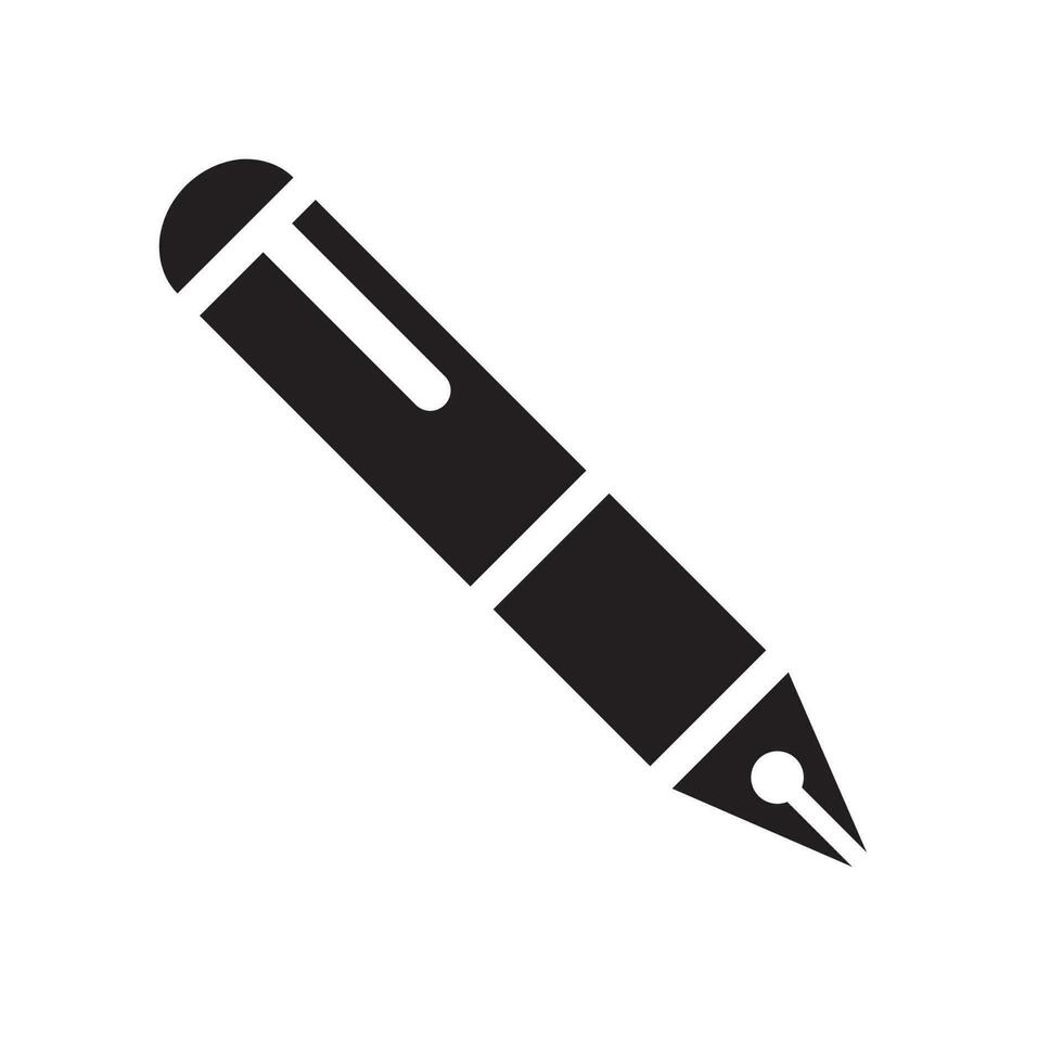 stylo icône vecteur conception illustration