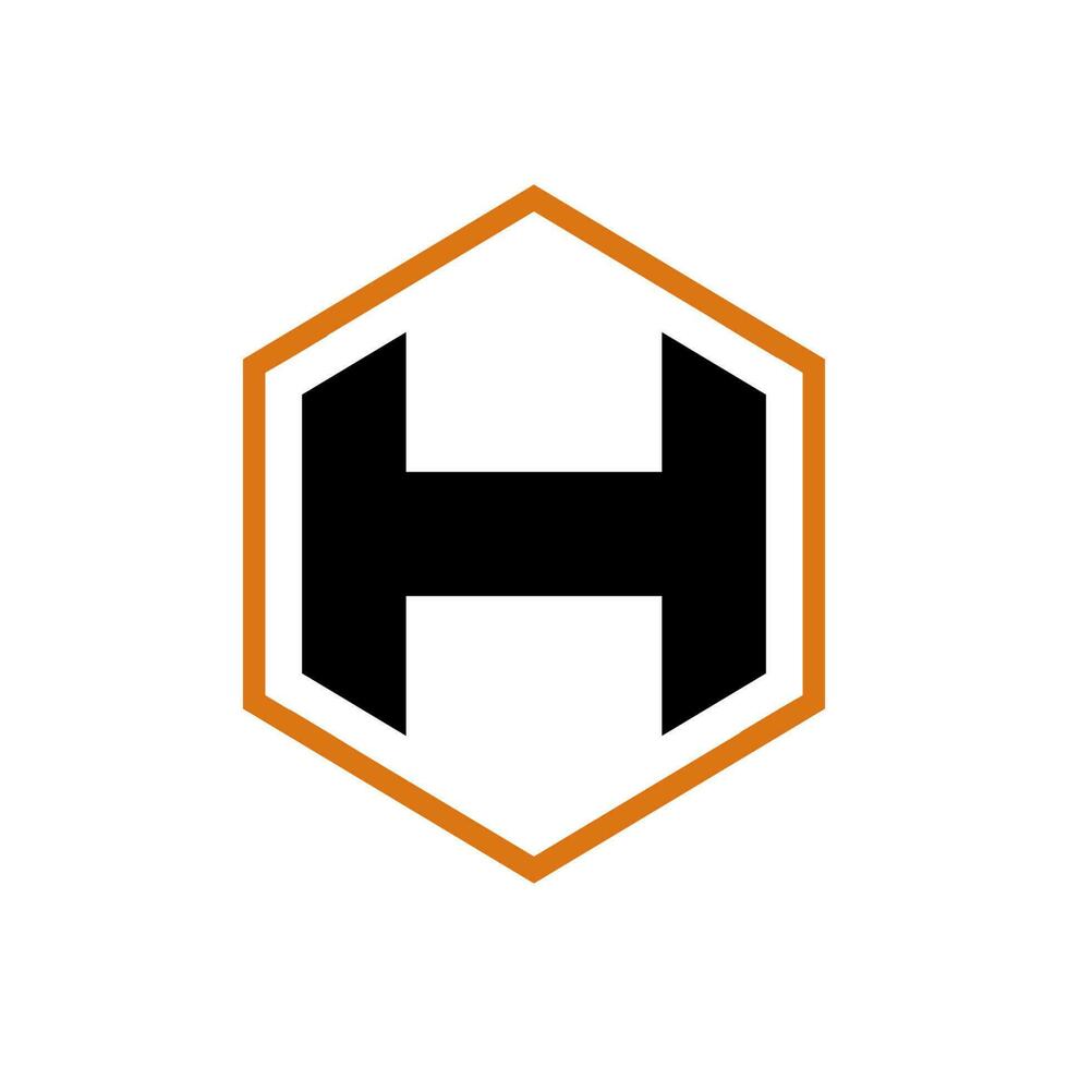 h hexagone logo vecteur conception illustration