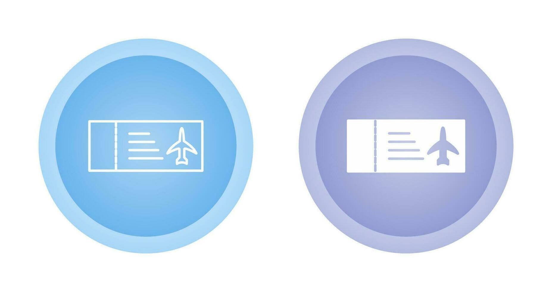 icône de vecteur de billets d'avion