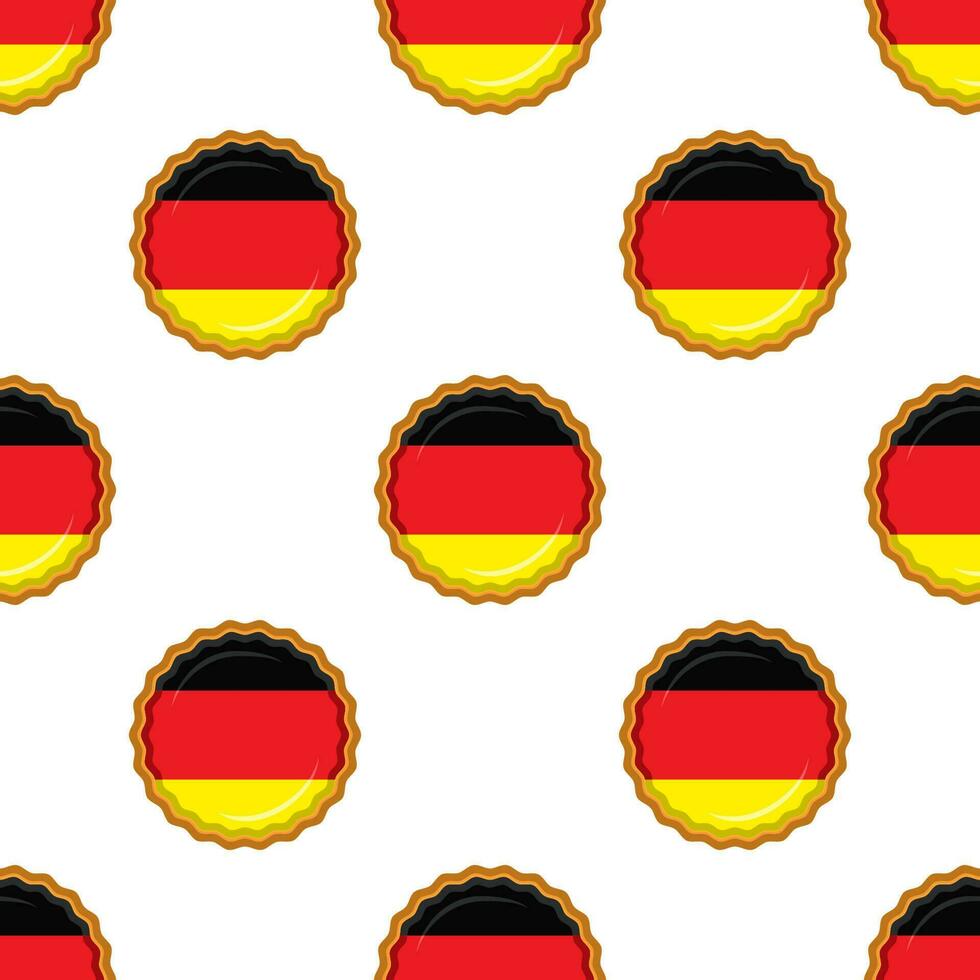 modèle biscuit avec drapeau pays Allemagne dans savoureux biscuit vecteur