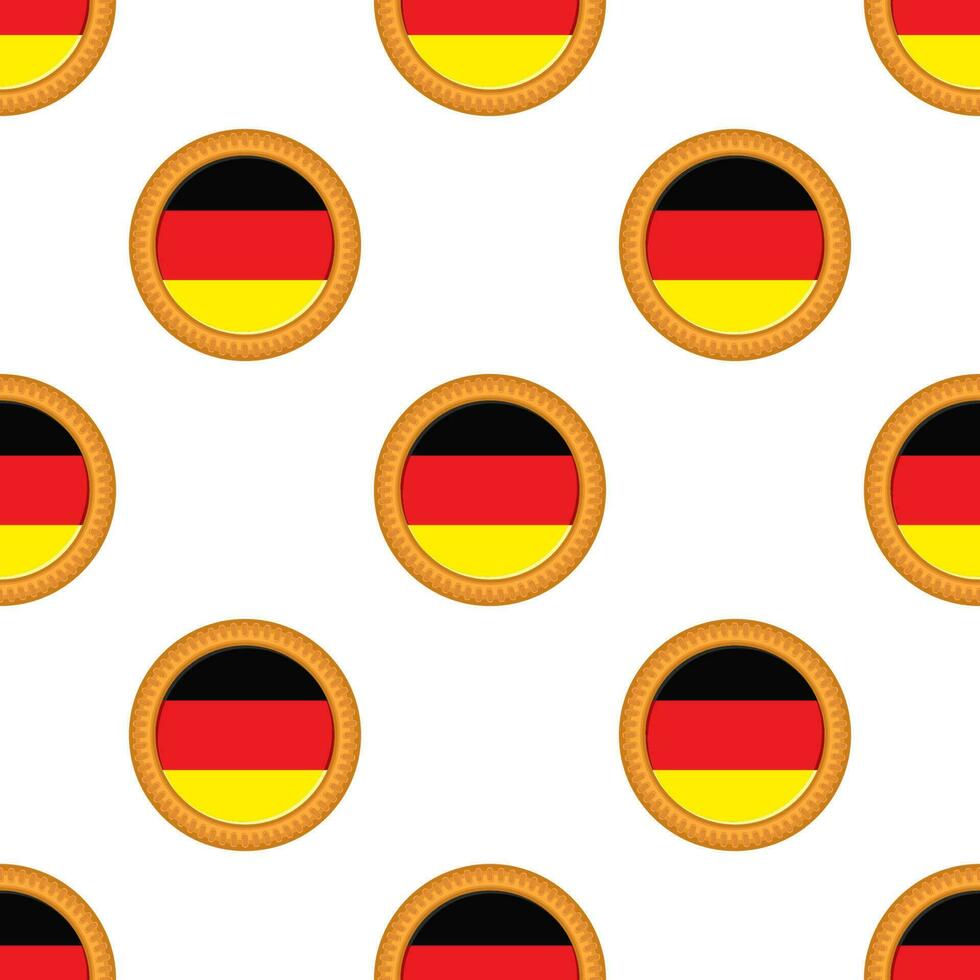 modèle biscuit avec drapeau pays Allemagne dans savoureux biscuit vecteur