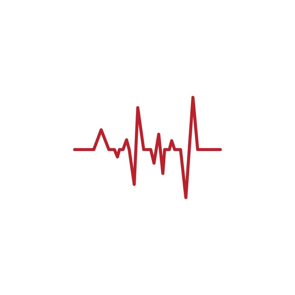 cœur battre logo ou impulsion ligne logo pour médical médicament avec moderne vecteur illustration concept