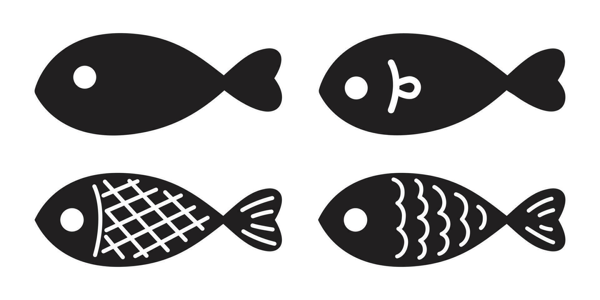 poisson vecteur Saumon logo icône illustration personnage graphique symbole dessin animé