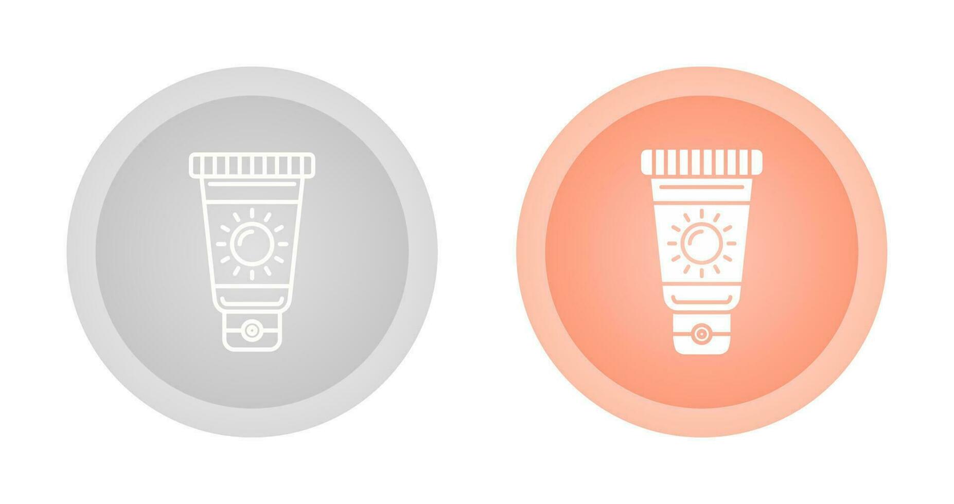 icône de vecteur de crème solaire