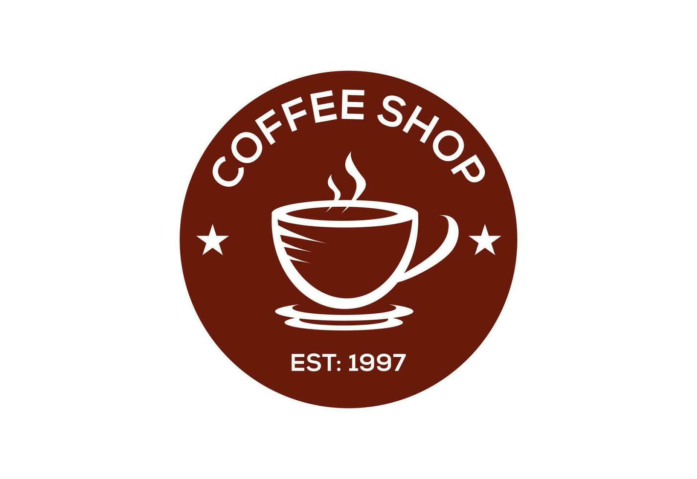 café boutique, restaurant logo conception vecteur conception concept