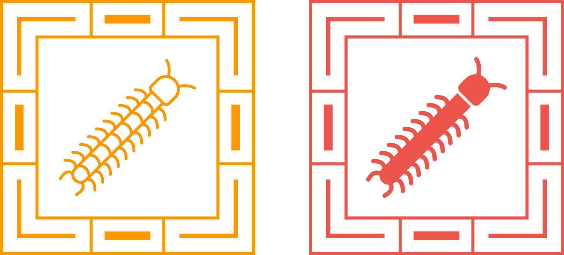 icône de vecteur de mille-pattes