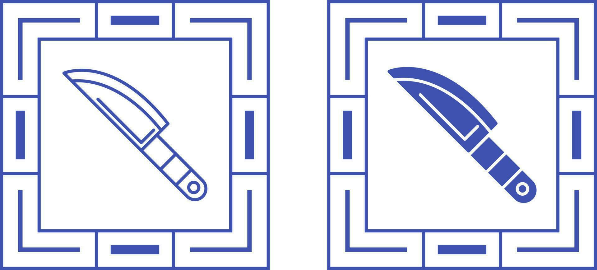 icône de vecteur de couteau