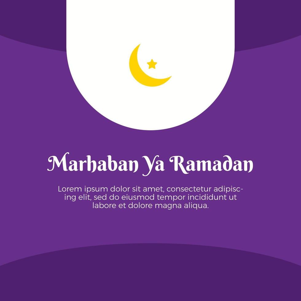 modèle de médias sociaux de célébration du ramadan kareem vecteur