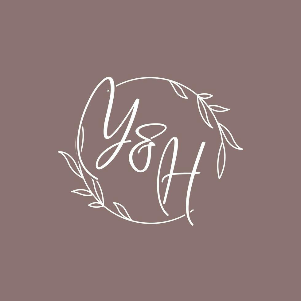 ouais mariage initiales monogramme logo des idées vecteur