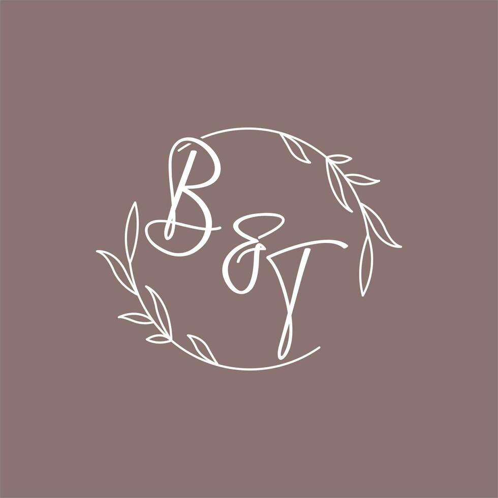 bt mariage initiales monogramme logo des idées vecteur