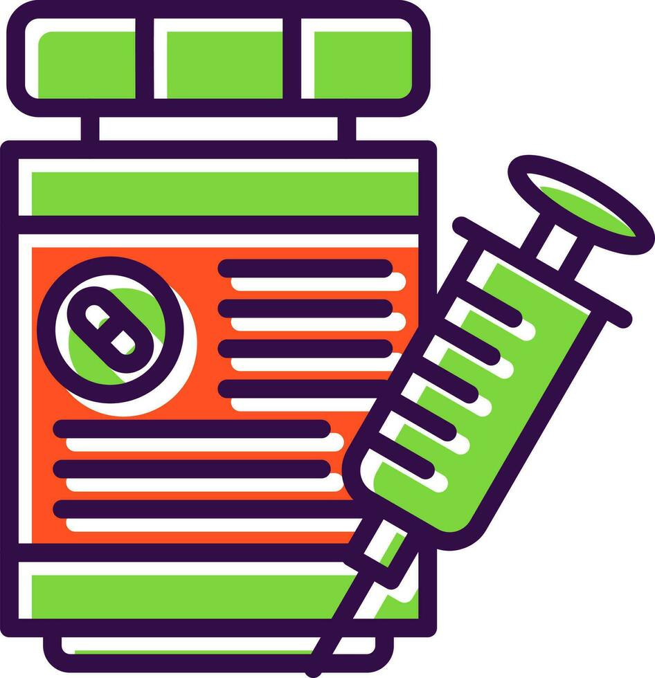 conception d'icône de vecteur de drogue