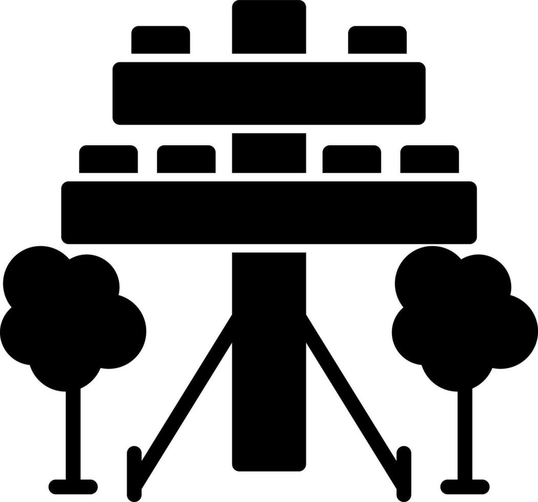 conception d'icône de vecteur de poteau électrique