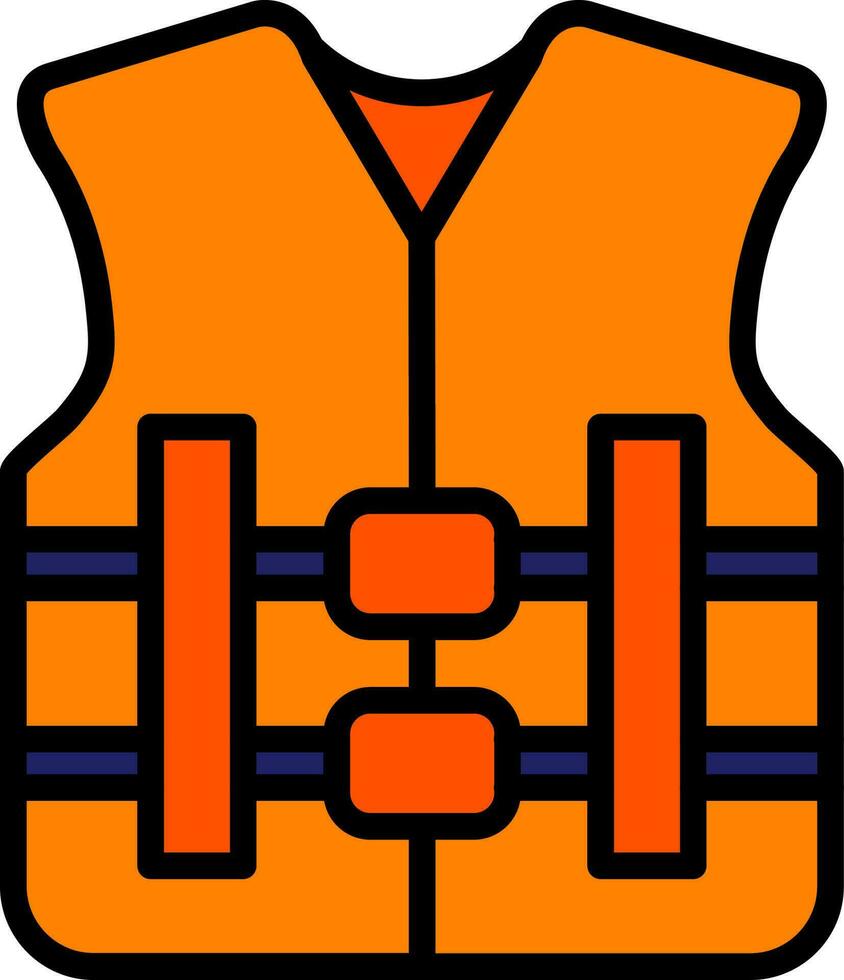 conception d'icône de vecteur de gilet de sauvetage