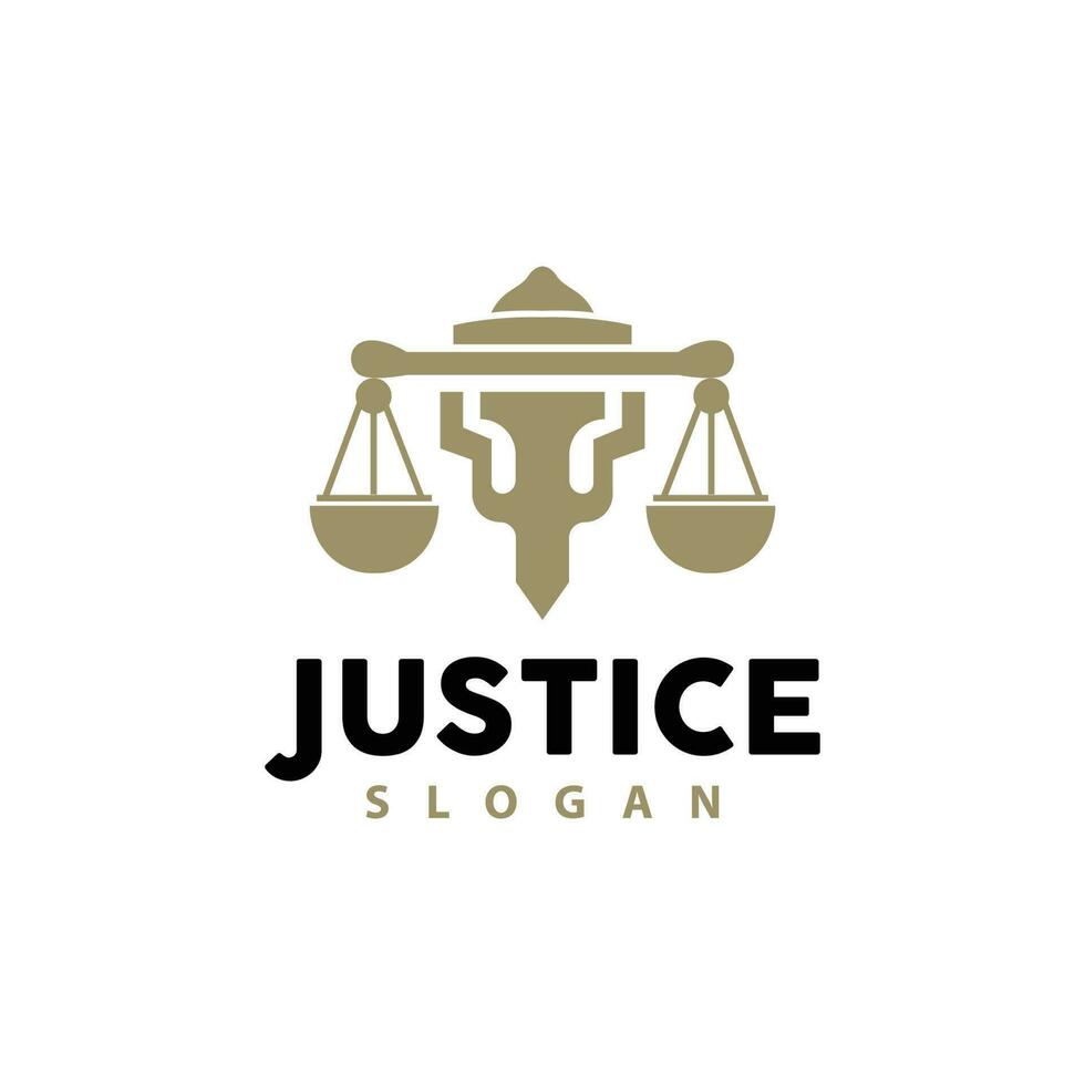 Justice logo, rétro ancien thème conception, loi vecteur, loi entreprise, Balance illustration symbole icône vecteur