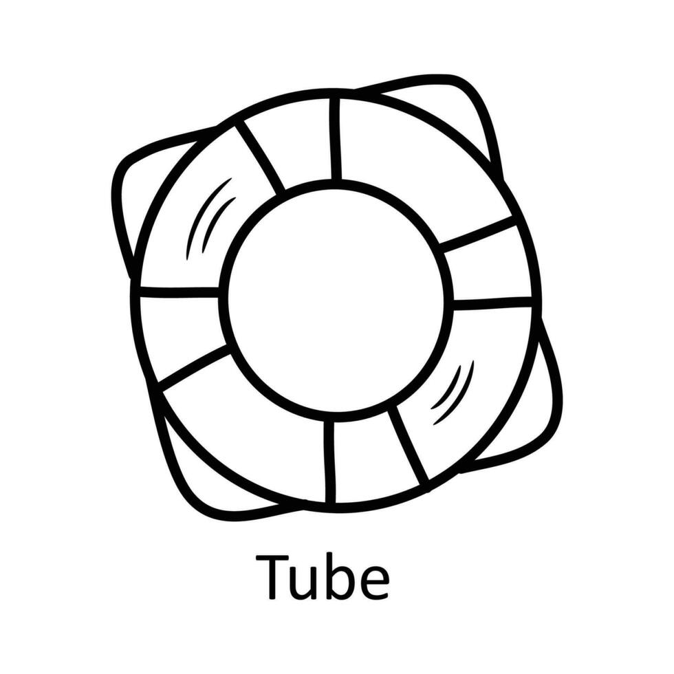 tube vecteur contour icône conception illustration. Voyage symbole sur blanc Contexte eps dix fichier