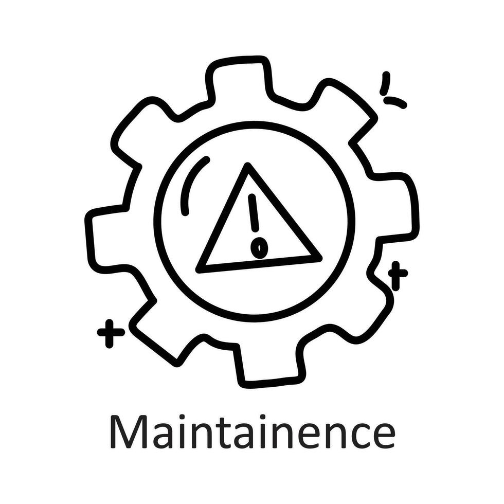 entretien vecteur contour icône conception illustration. la communication symbole sur blanc Contexte eps dix fichier