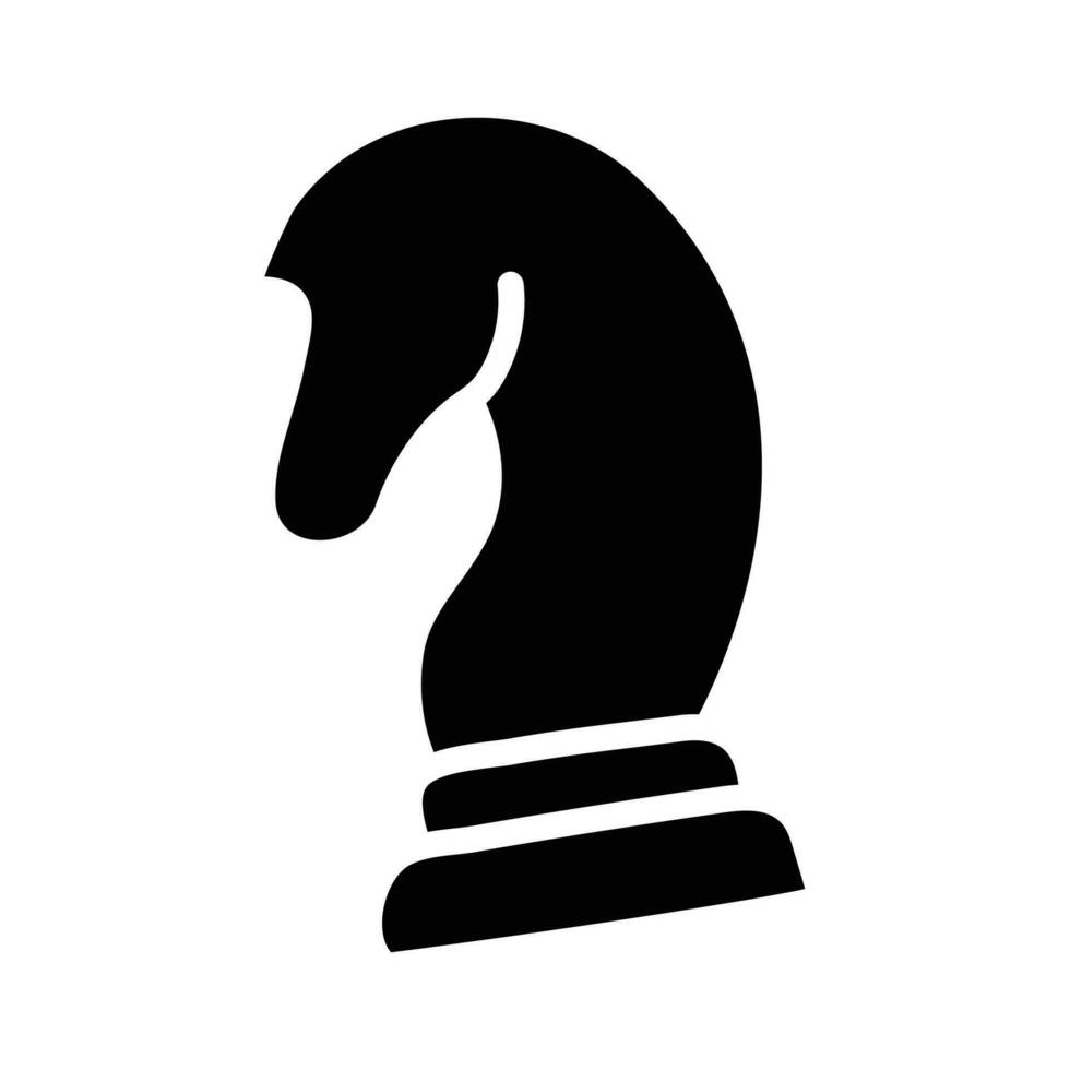 échecs pièce vecteur solide icône conception illustration. olympique symbole sur blanc Contexte eps dix fichier