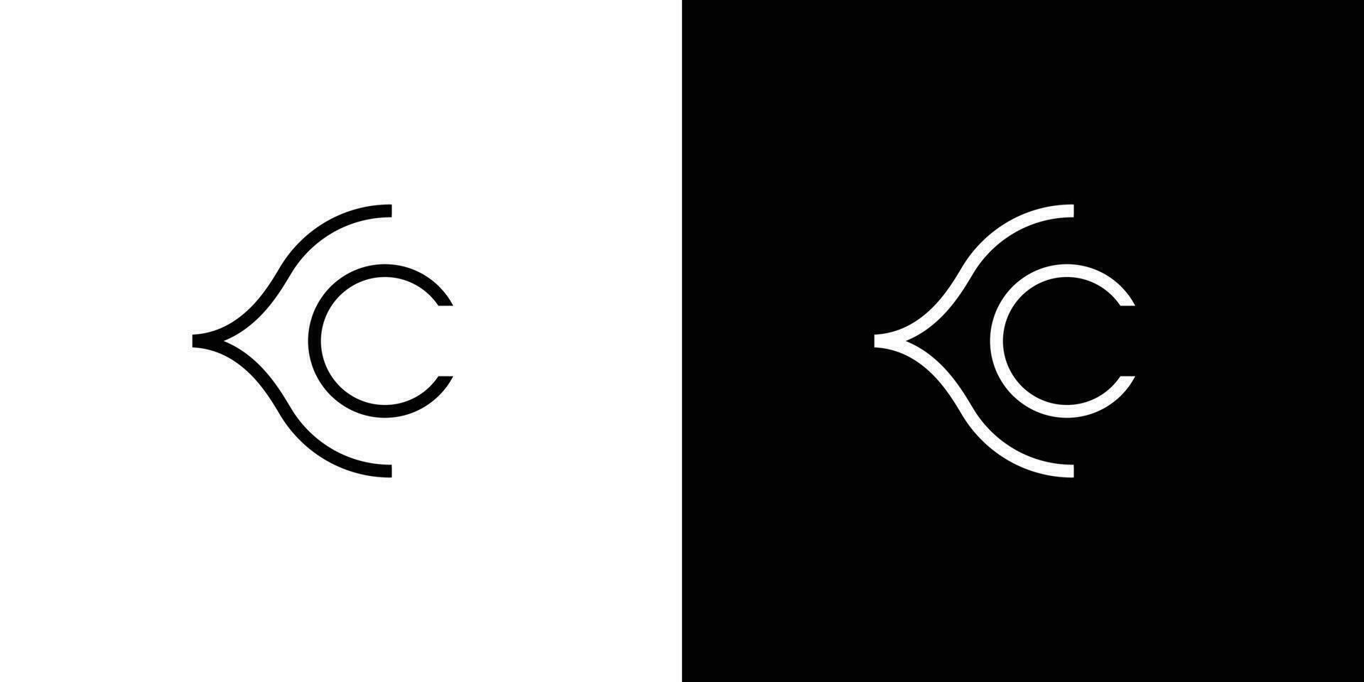 moderne et unique lettre c initiales logo conception vecteur