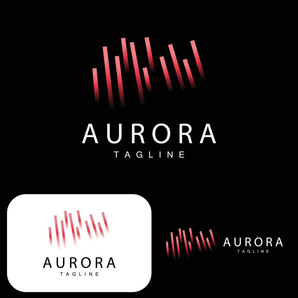 aurore logo, Facile conception incroyable Naturel paysage de aurore, vecteur icône modèle, illustration