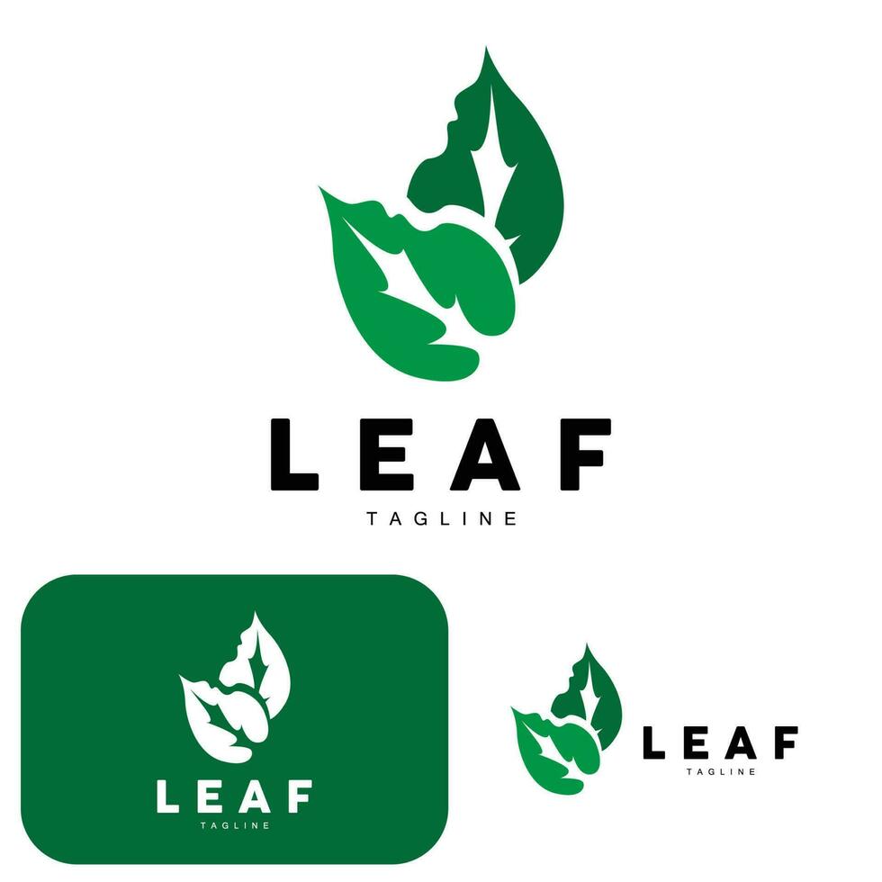 vert feuille logo, écologie Naturel plante vecteur, la nature conception, illustration modèle icône vecteur