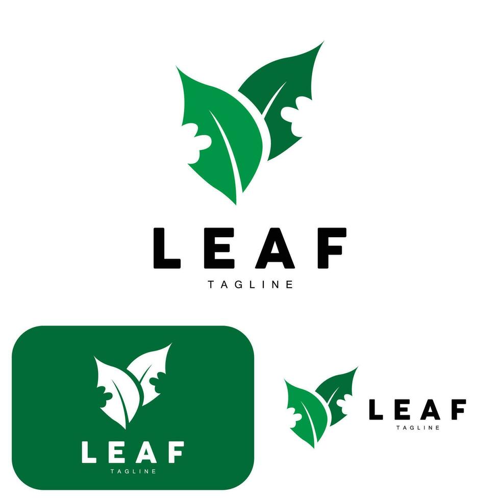 vert feuille logo, écologie Naturel plante vecteur, la nature conception, illustration modèle icône vecteur