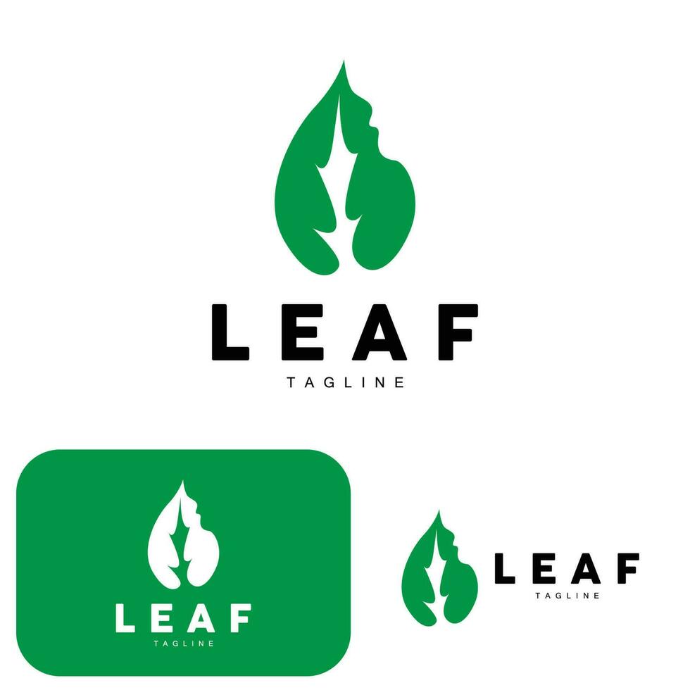 vert feuille logo, écologie Naturel plante vecteur, la nature conception, illustration modèle icône vecteur