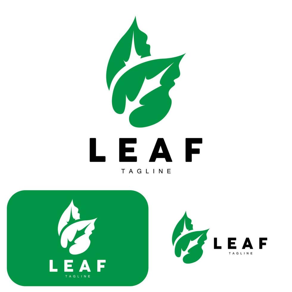 vert feuille logo, écologie Naturel plante vecteur, la nature conception, illustration modèle icône vecteur