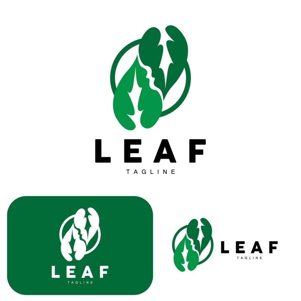 vert feuille logo, écologie Naturel plante vecteur, la nature conception, illustration modèle icône vecteur