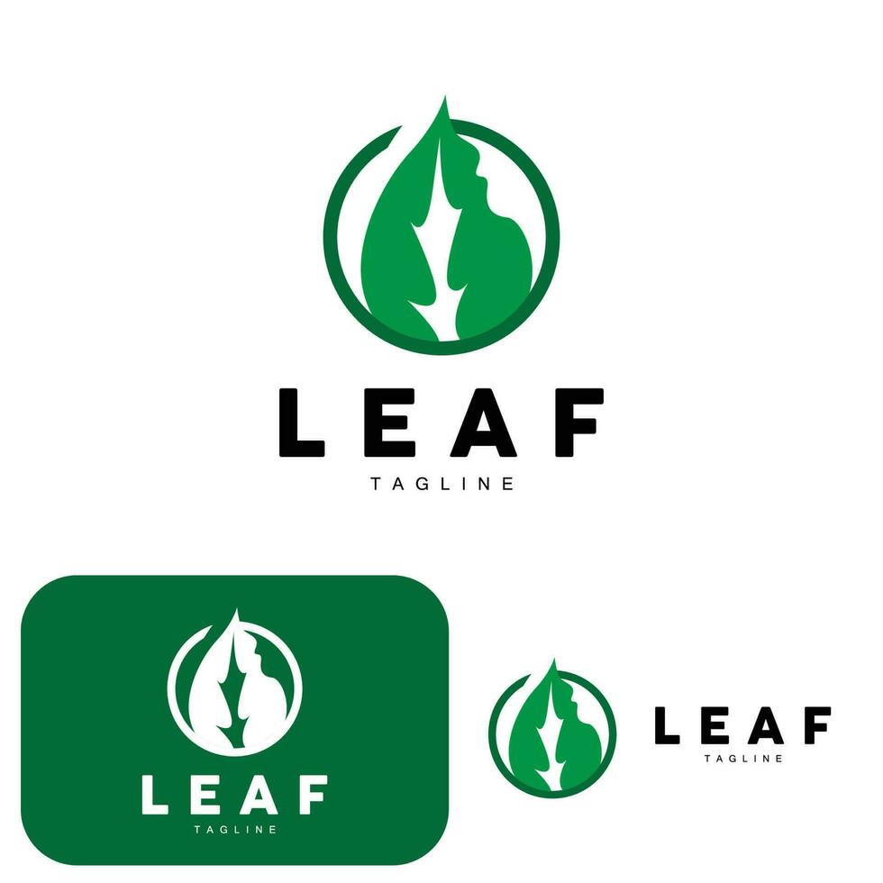 vert feuille logo, écologie Naturel plante vecteur, la nature conception, illustration modèle icône vecteur