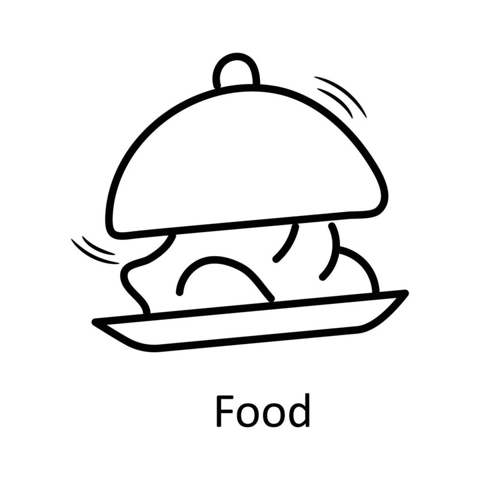 nourriture vecteur contour icône conception illustration. Voyage symbole sur blanc Contexte eps dix fichier