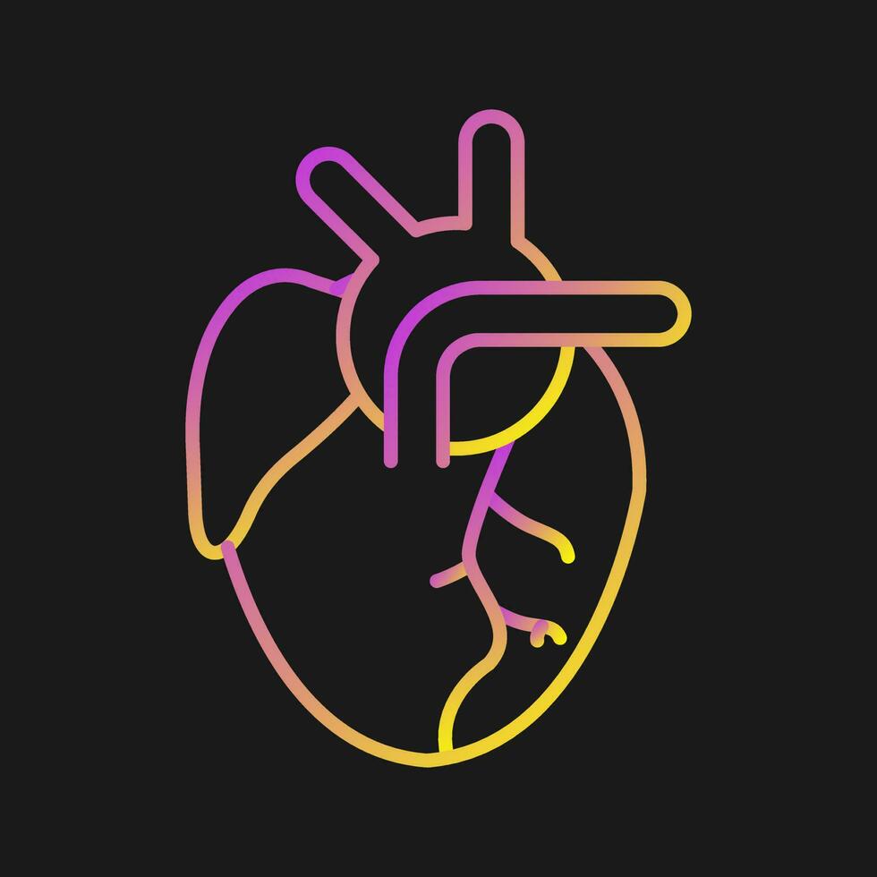 icône de vecteur de coeur médical
