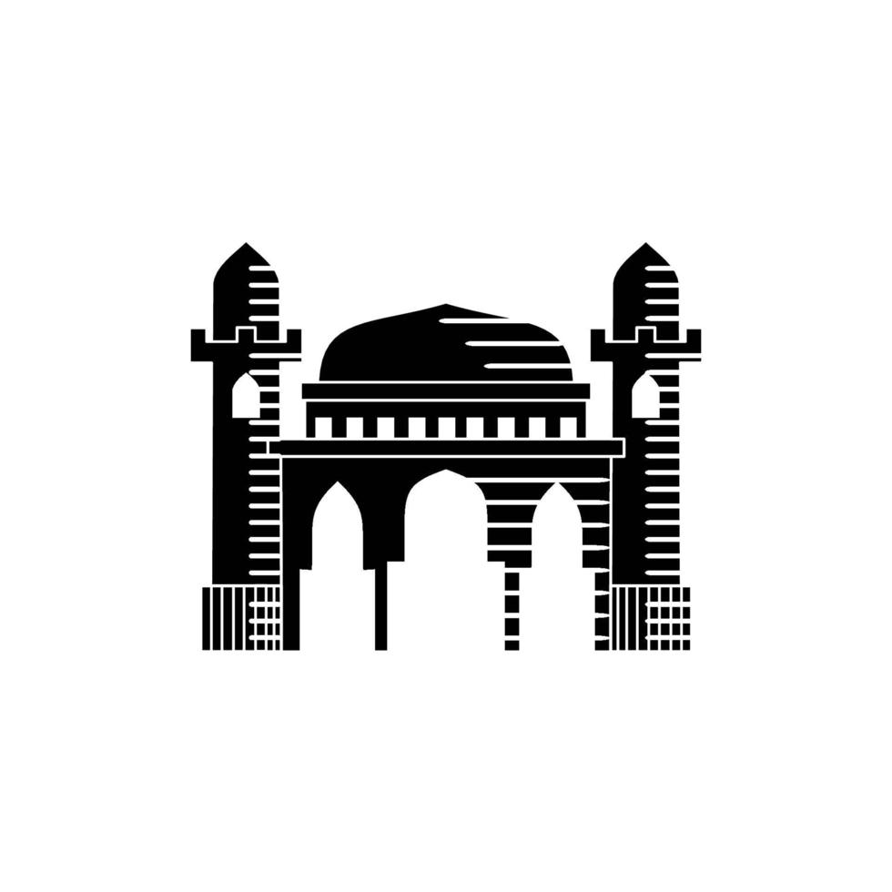 modèle de conception illustration mosquée vecteur