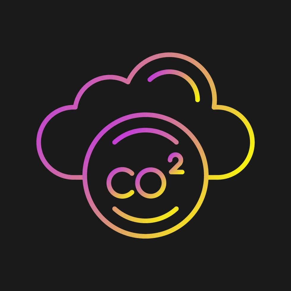 icône de vecteur de co2