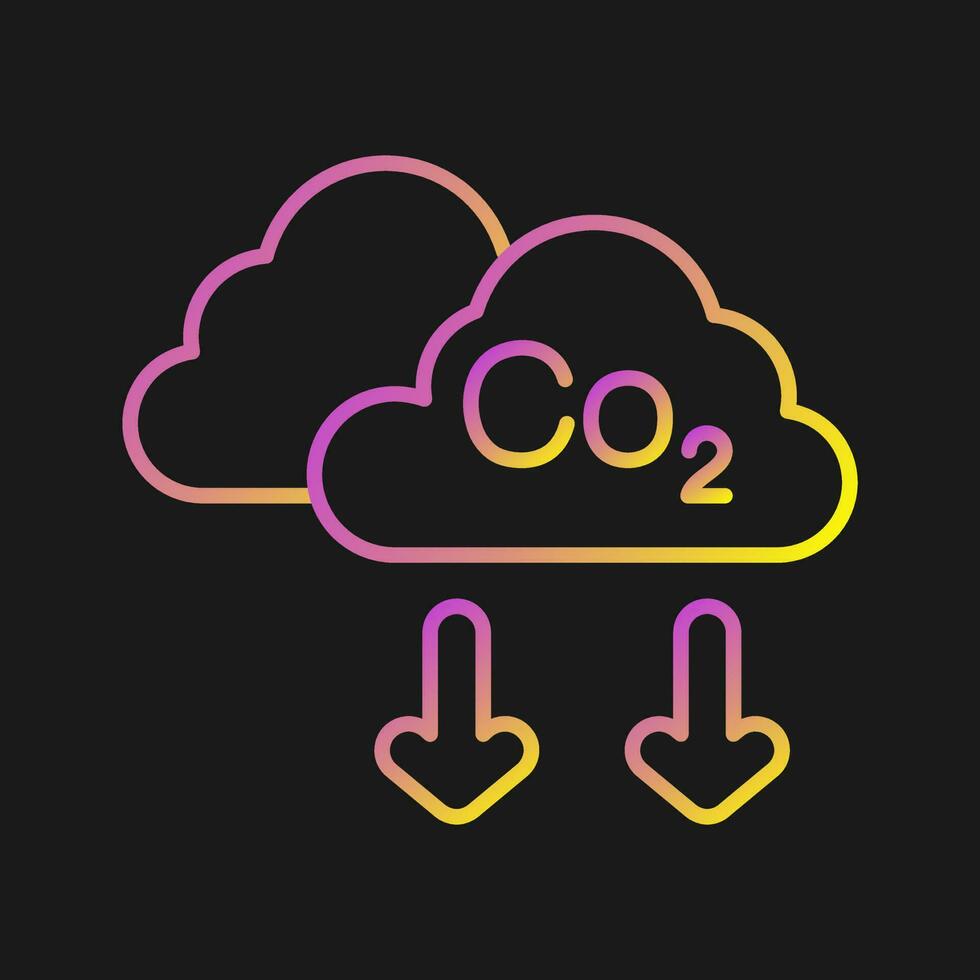 icône de vecteur de co2