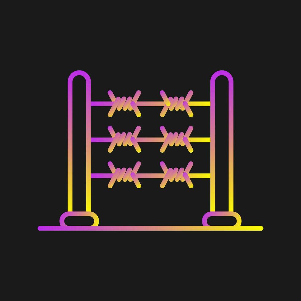 icône de vecteur de fil de fer barbelé