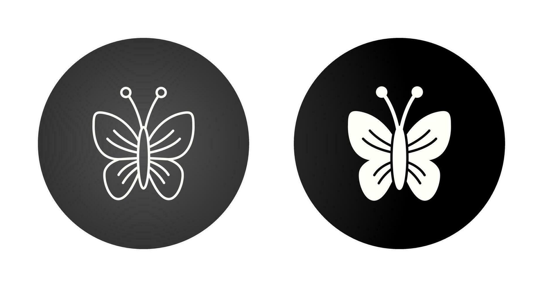 papillon vecteur icône ensemble