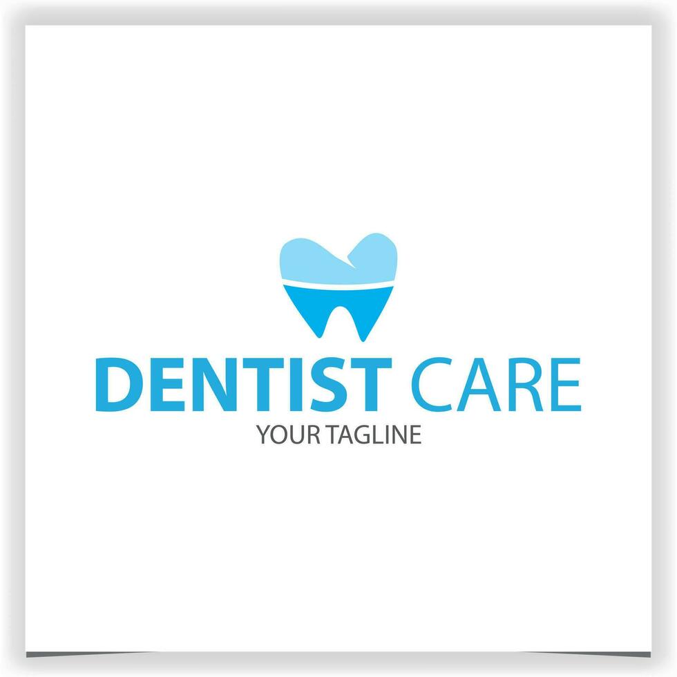 dentiste un service dent orthodontique logo prime élégant modèle vecteur eps dix