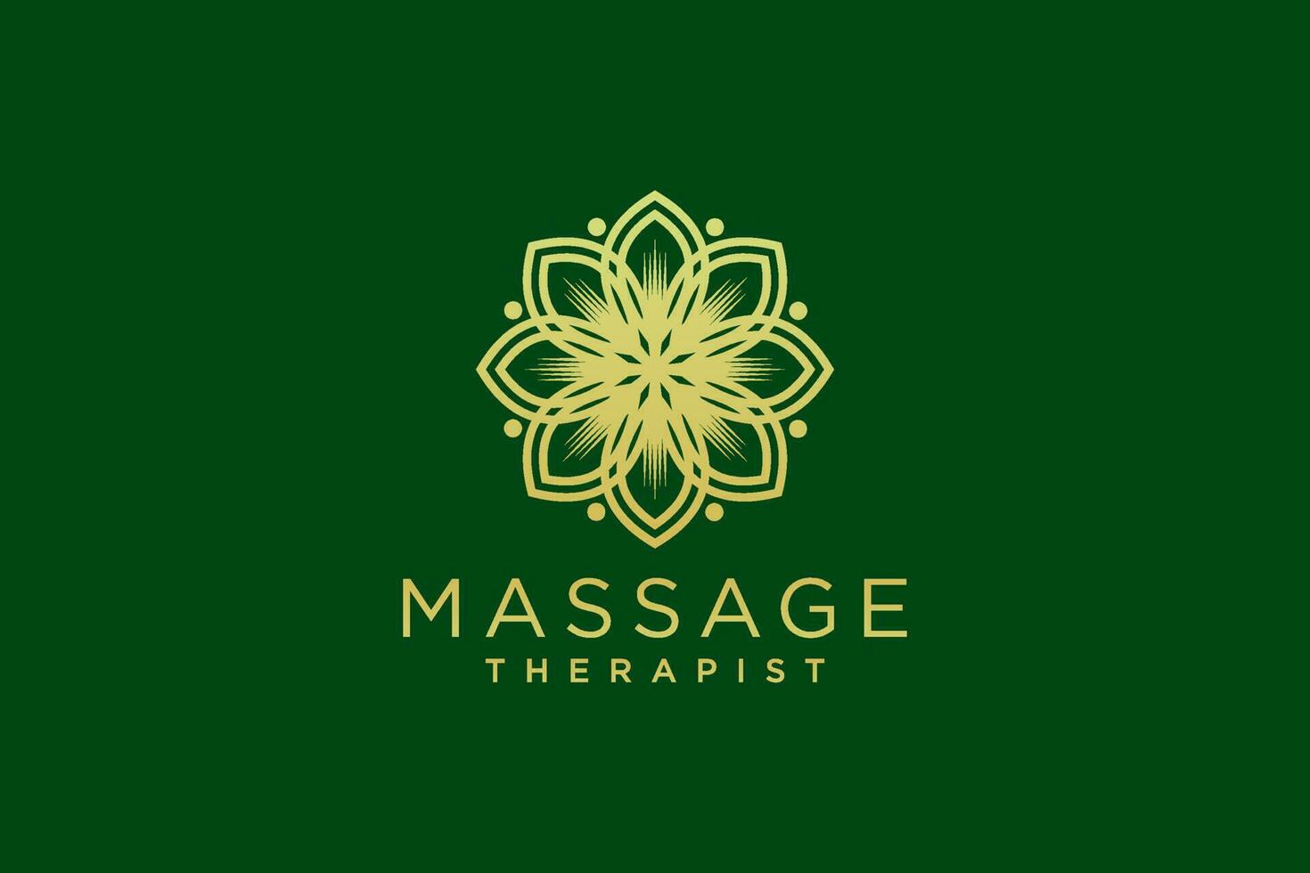 massage logo conception. vecteur illustration pour femelle entreprise.