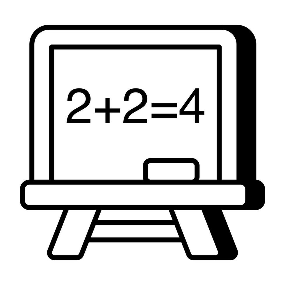 une Créatif conception icône de math classe vecteur