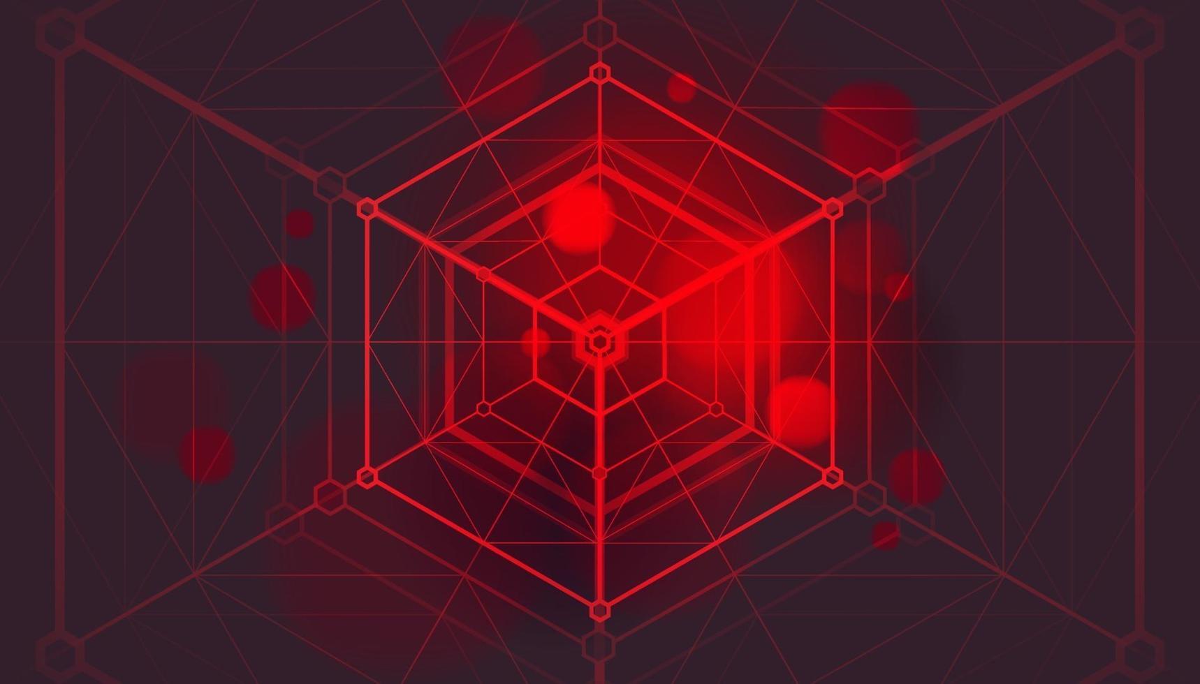 technologie numérique abstraite et lignes géométriques de connexion sur fond. visualisation de données numériques. vecteur