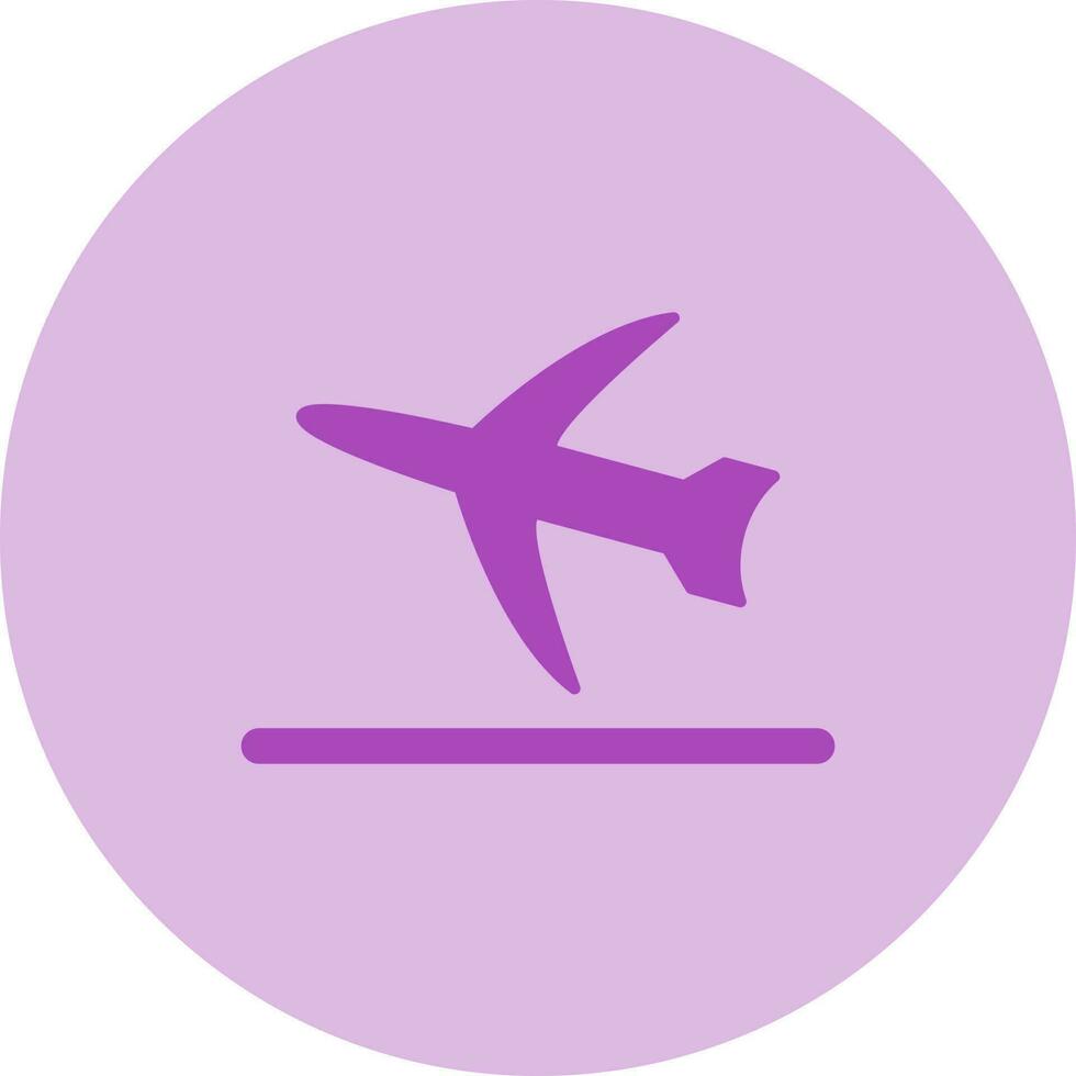 icône de vecteur de décollage de vol