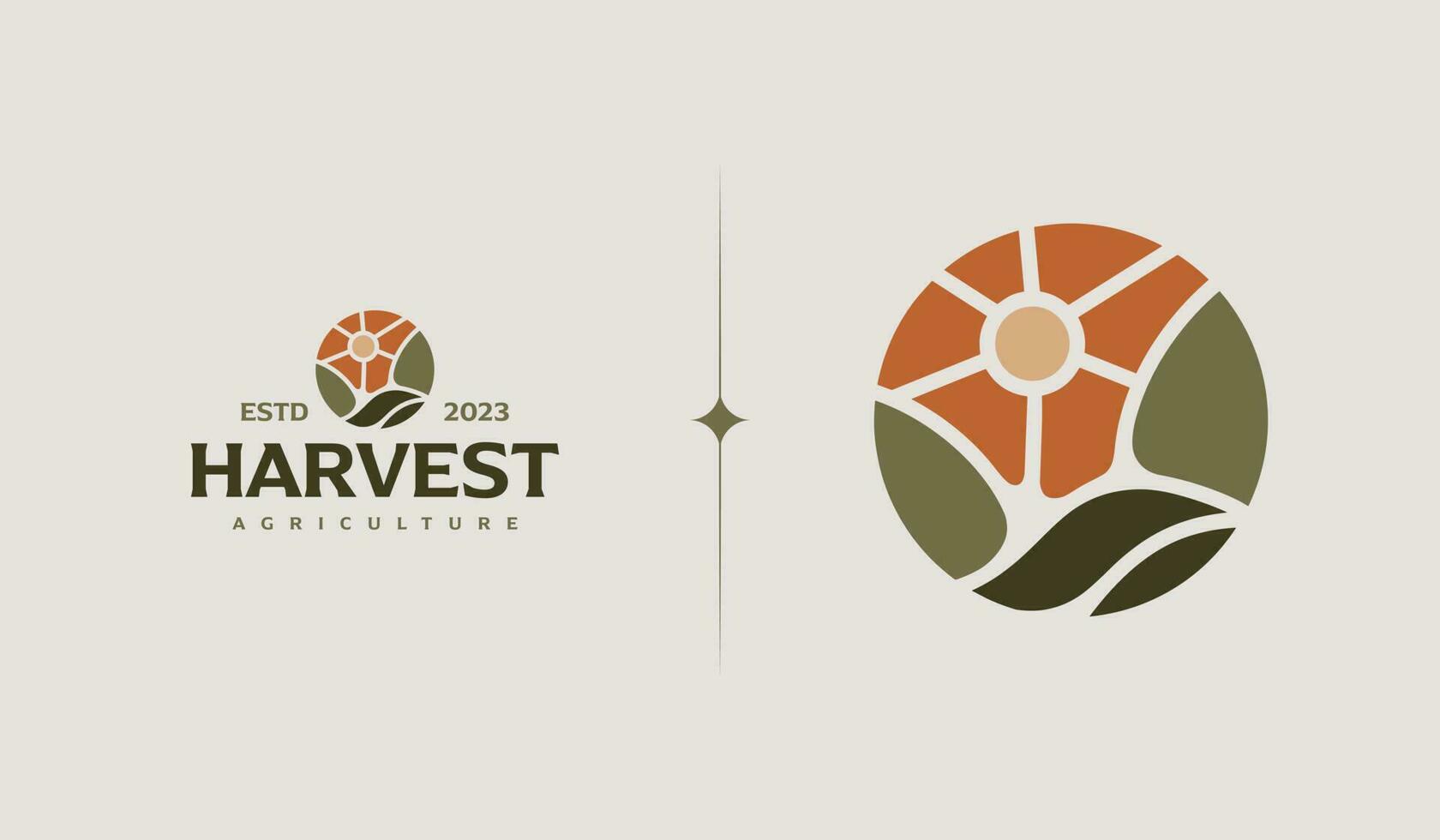 agriculture ferme logo. universel Créatif prime symbole. vecteur signe icône logo modèle. vecteur illustration