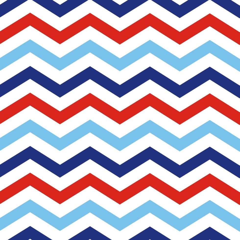 motif géométrique chevron sans couture nautique rouge et bleu zig zag fond de tissu texturé illustration marine texture géométrique pour scrapbooking de douche de bébé vecteur