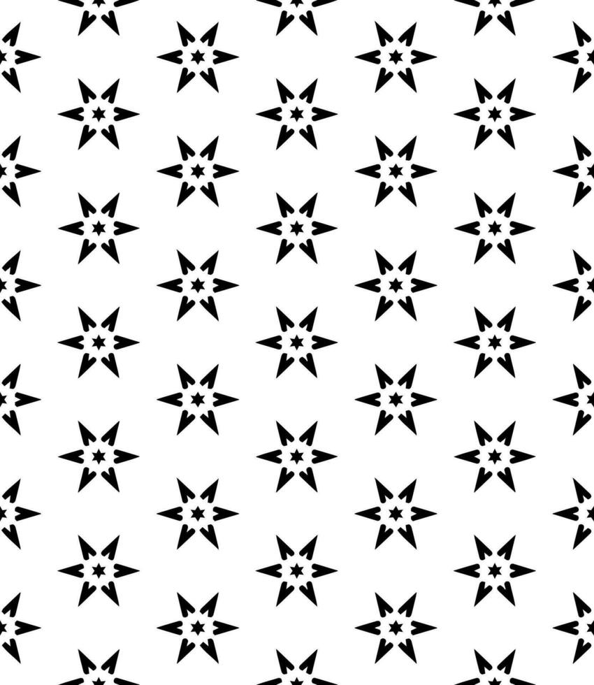 motif abstrait sans couture noir et blanc. arrière-plan et toile de fond. conception ornementale en niveaux de gris. vecteur