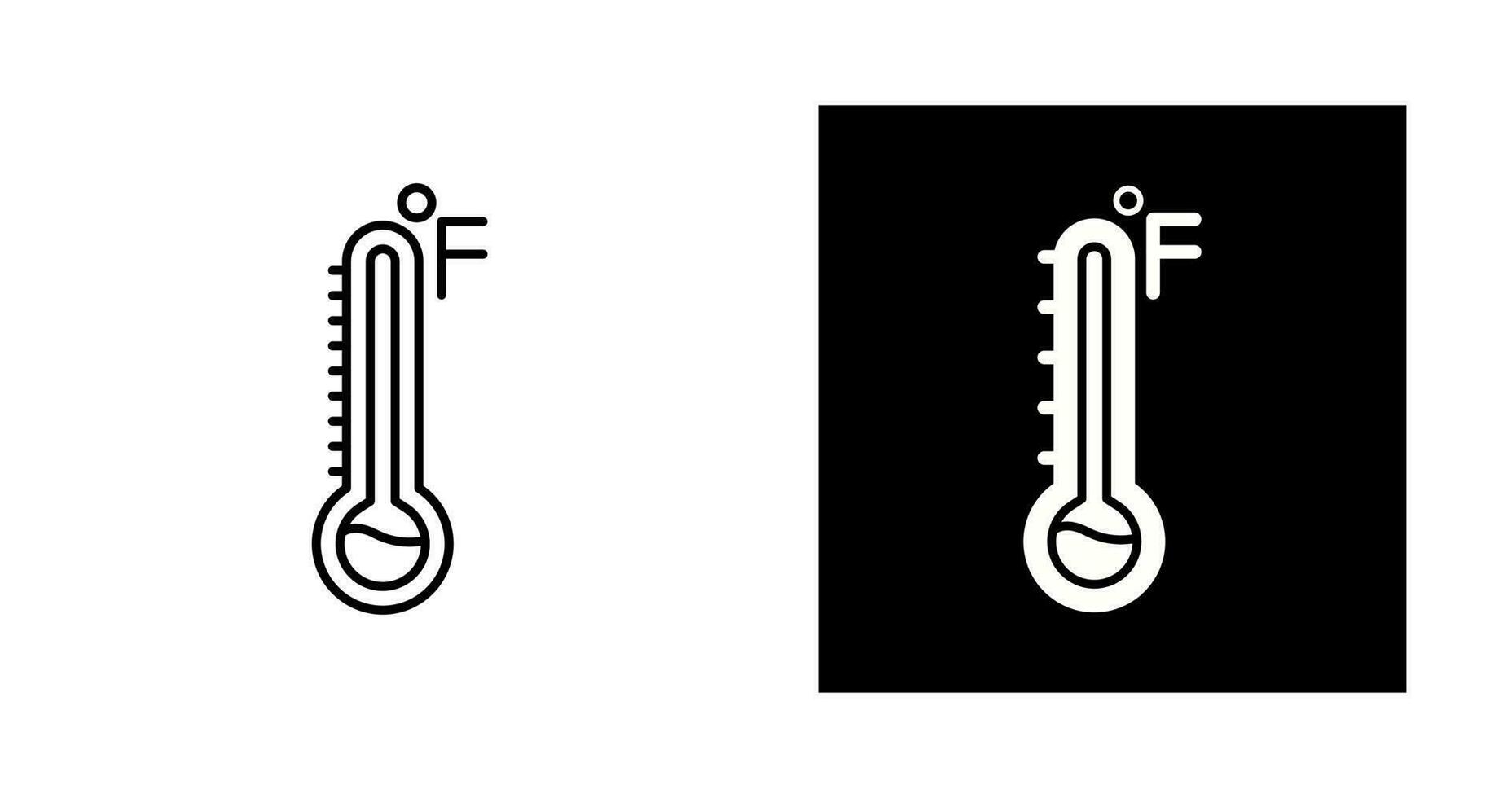 icône de vecteur de thermomètre